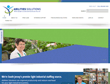 Tablet Screenshot of abilities4work.com